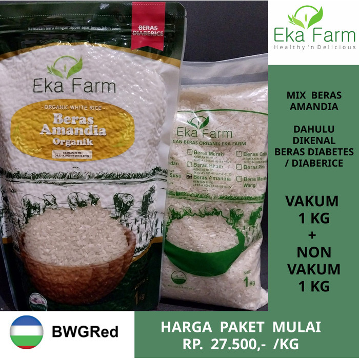 

Ready Beras Diabetes Organik Ekafarm PAKET 2kg