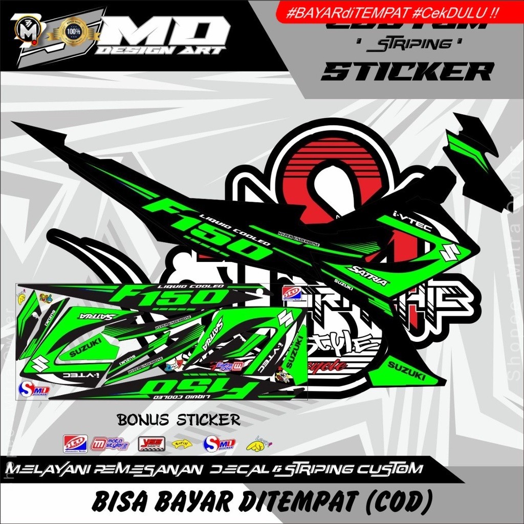 STRIPING VARIASI MOTOR SATRIA FU FACELIFT F150