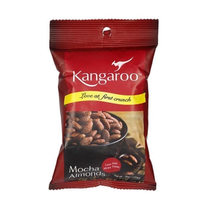 

Kangaroo Mocha Almond Nuts 35 gr - Kanguru Kacang Almon rasa Moka