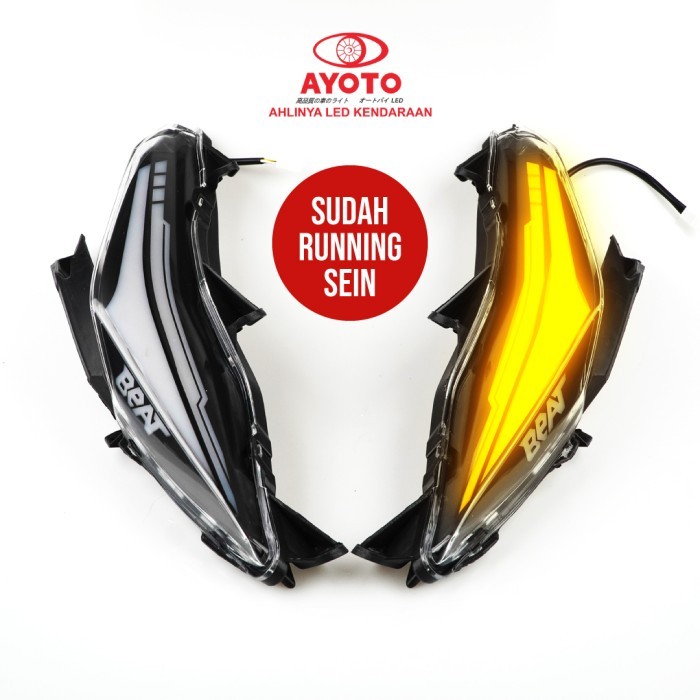ORIGINAL HEADLAMP BEAT BILED PROJIE PROJECTOR AYOTO CUSTOM SEIN WELCOME - SEIN BEAT FI, Putih