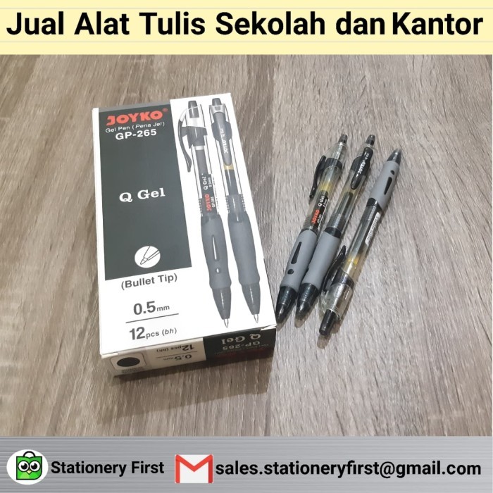 

TERMURAH Gel Pen Joyko Q-Gel GP-265 Seperti Kenko K-1 - Hitam