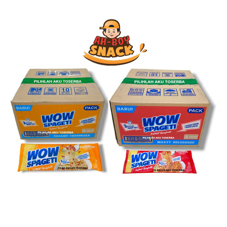 

[1 DUS] MIE WOW SPAGHETI SPAGHETTI BOLOGNESE / CARBONARA - MI WOW SPAGETI