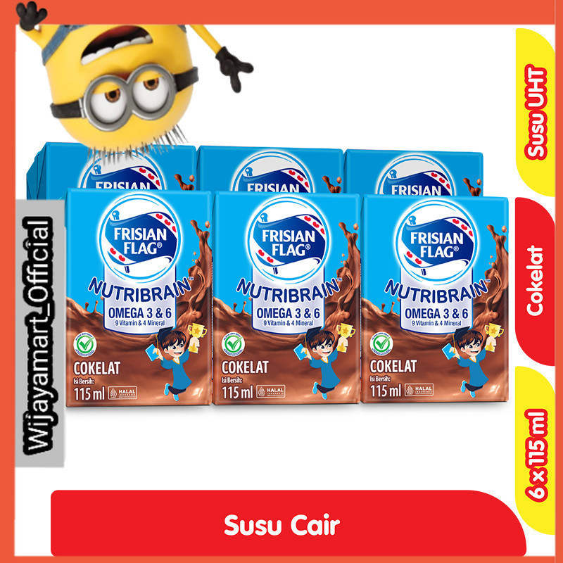 

Frisian Flag Milky Susu UHT Cokelat Kotak 6 x 115 ml