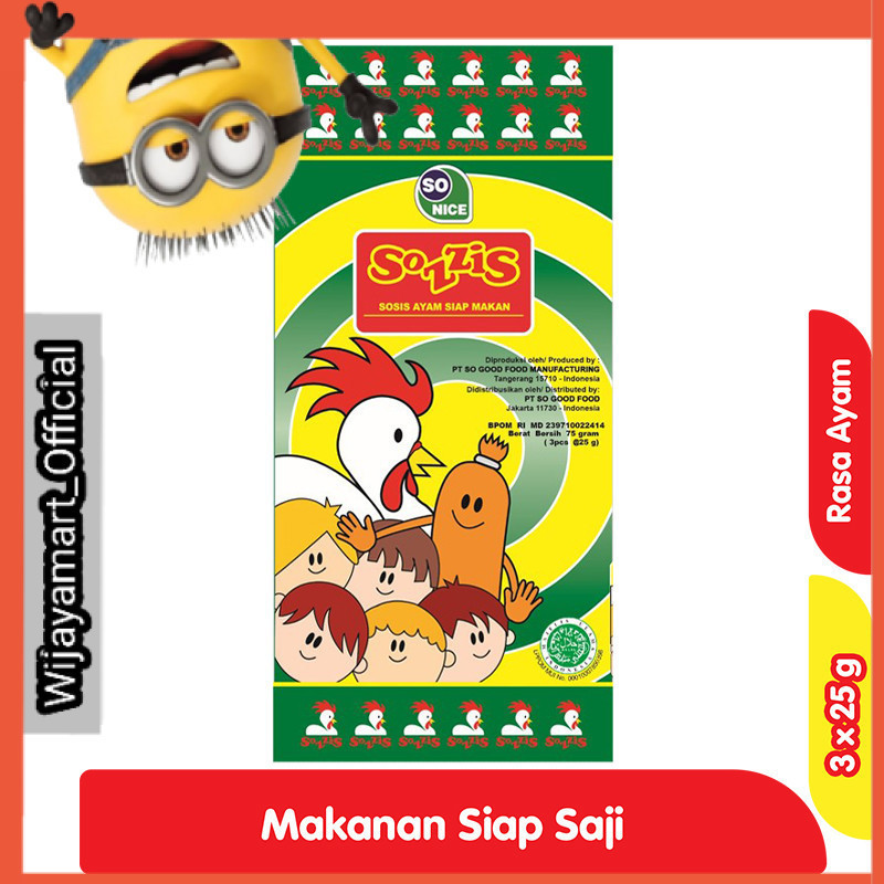 

Sozzis Sosis Siap Makan Ayam 75 g