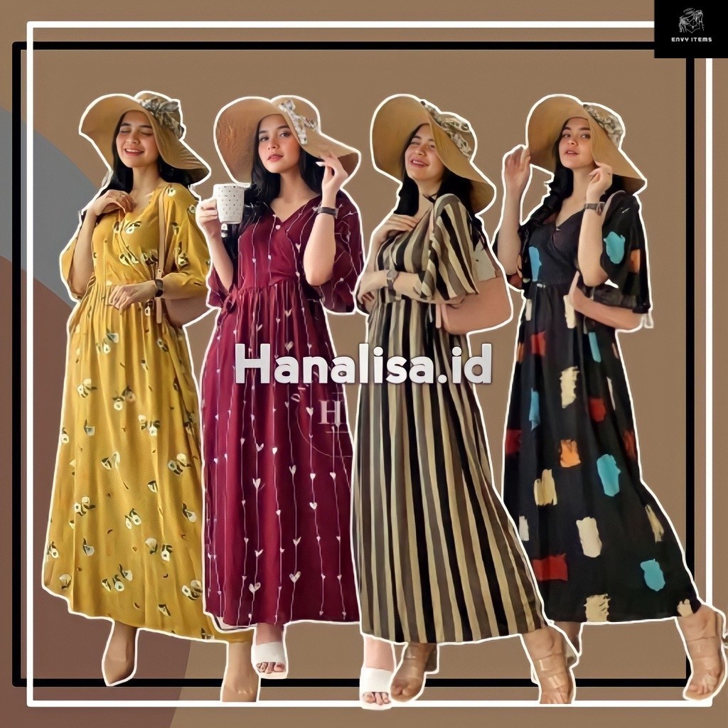 BAJU DASTER DRESS KIMONO PIYAMA KAREEN SERUT DADA TIDUR REMAJA WANITA TALI SAMPING KANAN KIRI BUSUI 