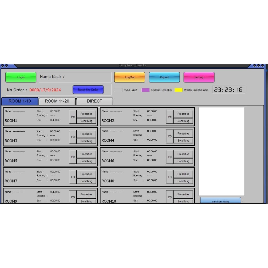 software aplikasi program karaoke bisnis 20 room
