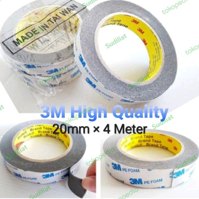 

ACC34 DOUBLE TAPE 3M PE FOAM SOLASI BB BUSA 23MM × 4,5M HIGH QUALITY TOOL AND PART