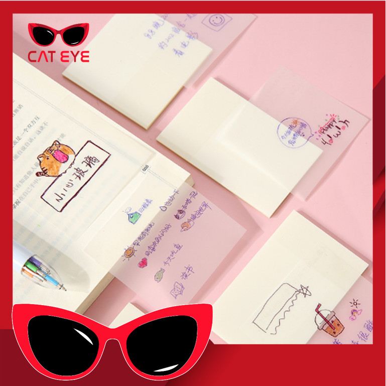

PROMO - S5881 Sticky Note Transparan Tahan Air Untuk Kantor Sekolah / Transparan Sticky Note 50 Lembar / Sticky Note Untuk Pelajar