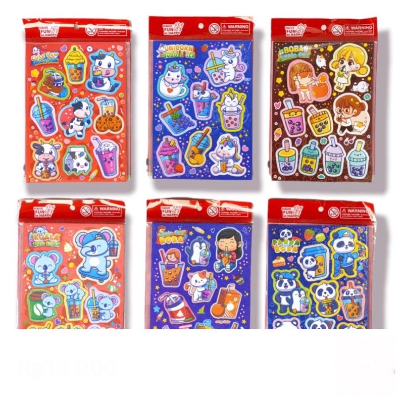 

Sticker Foam Fancy Stiker Hologram Fancy Karakter