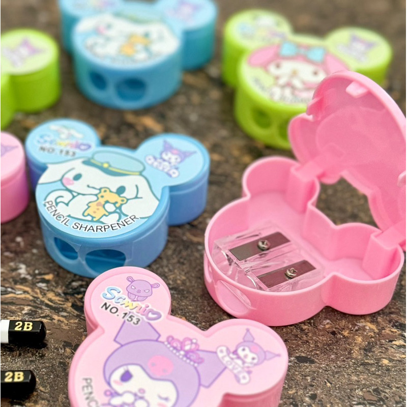

Rautan Pensil Sanrio 2 Lubang / Serutan Pensil Lucu / Rautan Anak / Sharpener Sanrio (STR-2862S)