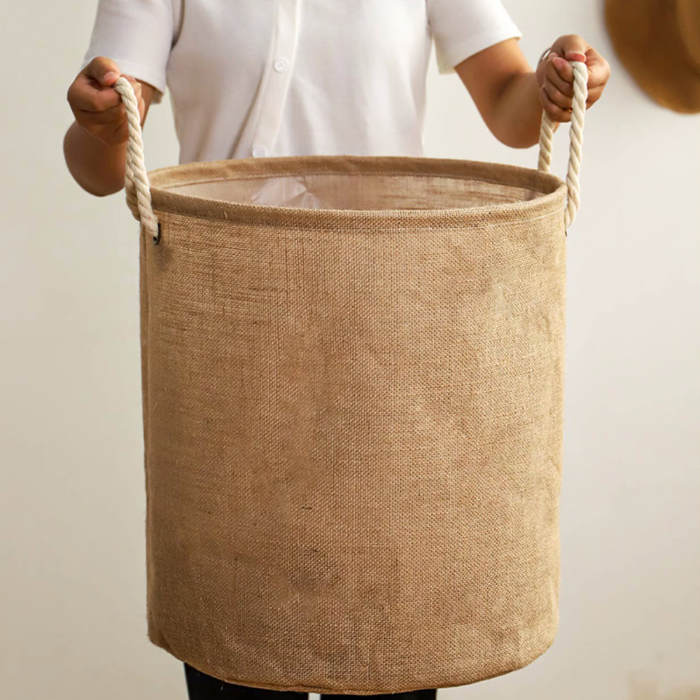 

Large Laundry Basket, Waterproof, Freestanding Laundry Hamper, Collapsible Tall Clothes Hamper with Extended Handles for Clothes
