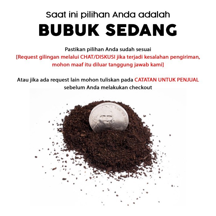 

[PROMO] Kopi Arabica Papua Wamena 200 Gram (Biji/Bubuk) | Worcas Coffee - BUBUK SEDANG