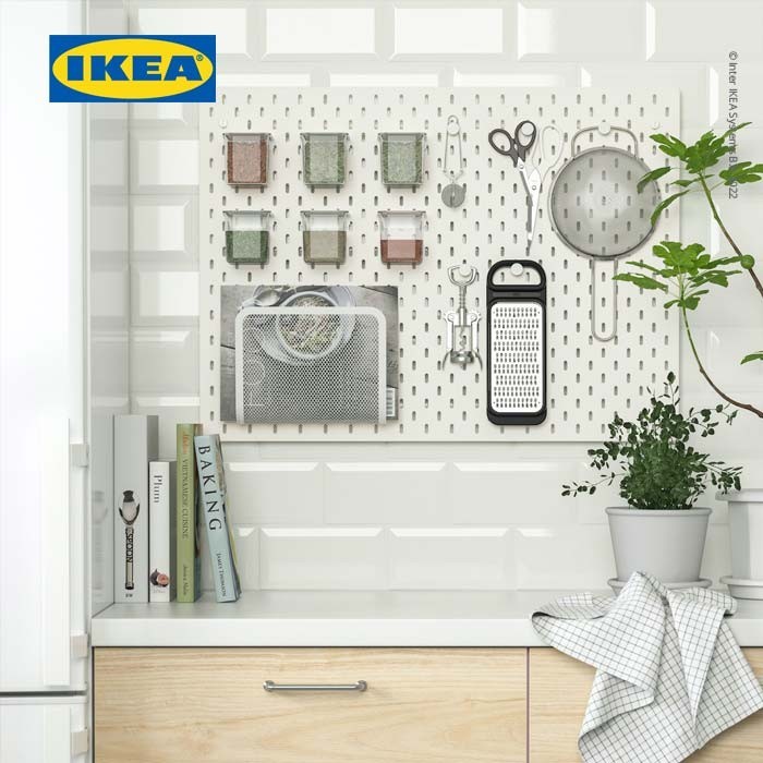 

IKEA SKÅDIS Papan Berlubang Pegboard Putih 76x56 cm - Putih