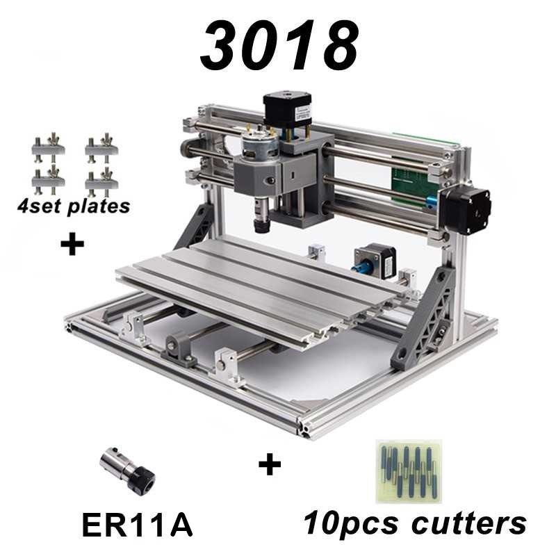 TwoWin DIY Engraving Machine CNC 3018 with ER11 - Silver