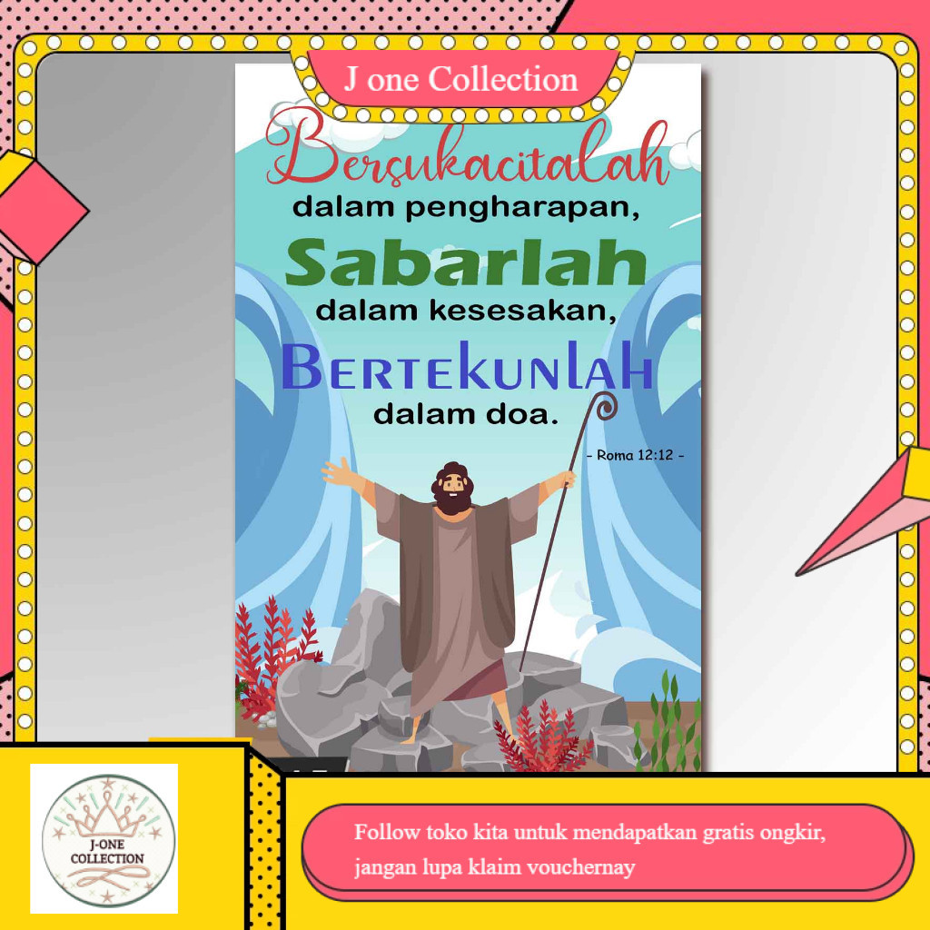 Hiasan Dinding Pajangan Souvenir Dekorasi Ayat Alkitab Katolik Kristen