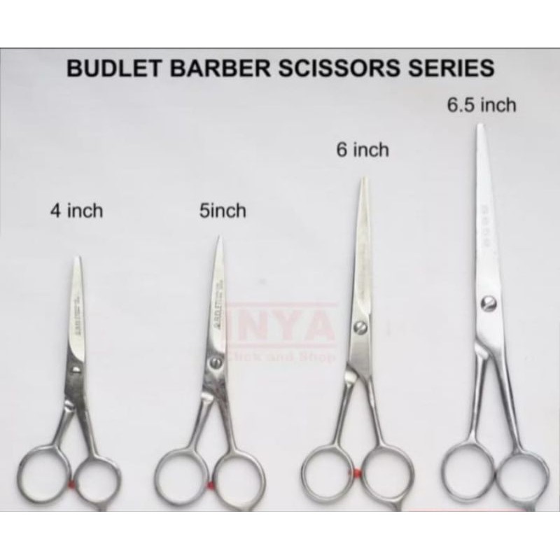 GUNTING RAMBUT BUDLET - STAINLESS BARBER SCISSORS