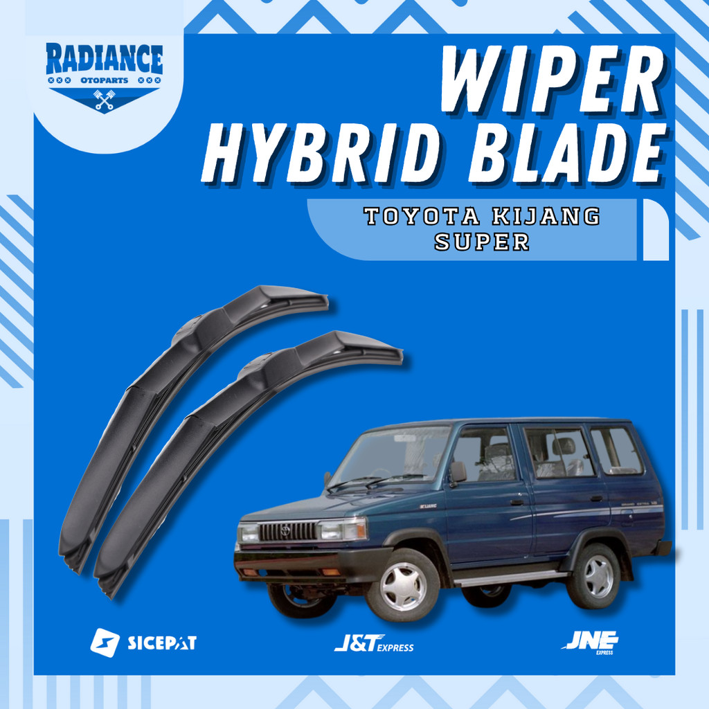 Wiper Mobil Hybrid Toyota Kijang Super 1SET Wiper Blade Hybrid Kiri Kanan Alat Sapuan Kaca Mobil W30