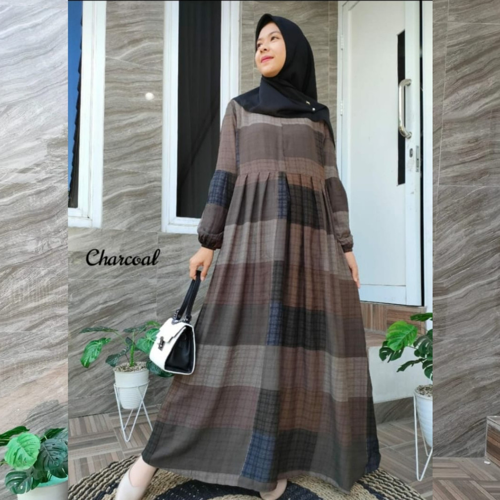 DF56HJ Dress Premium Gamis Homeydress rayon super I Dress Kondangan rayon premium homey dress