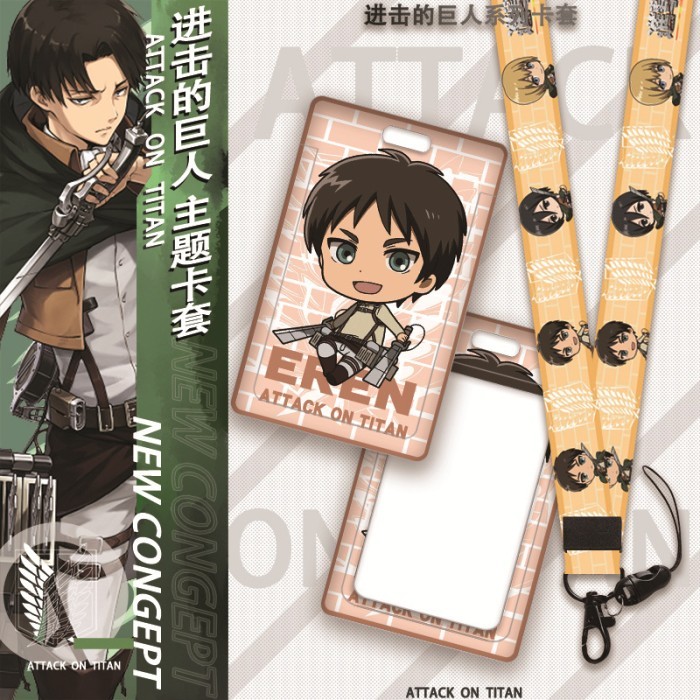 

Hodaal Lanyard Id Card Anime / Demon Slayer / AoT / Spy X Family - TITAN 12 EREN