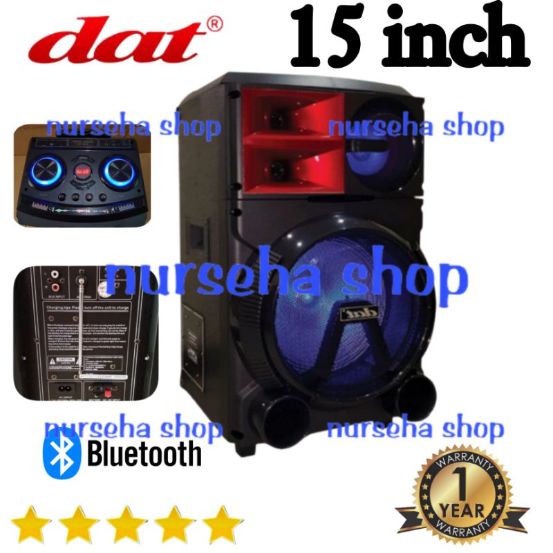 Speaker Bluetooth 15inch dat dt1205 aktif Portable dt1205 active