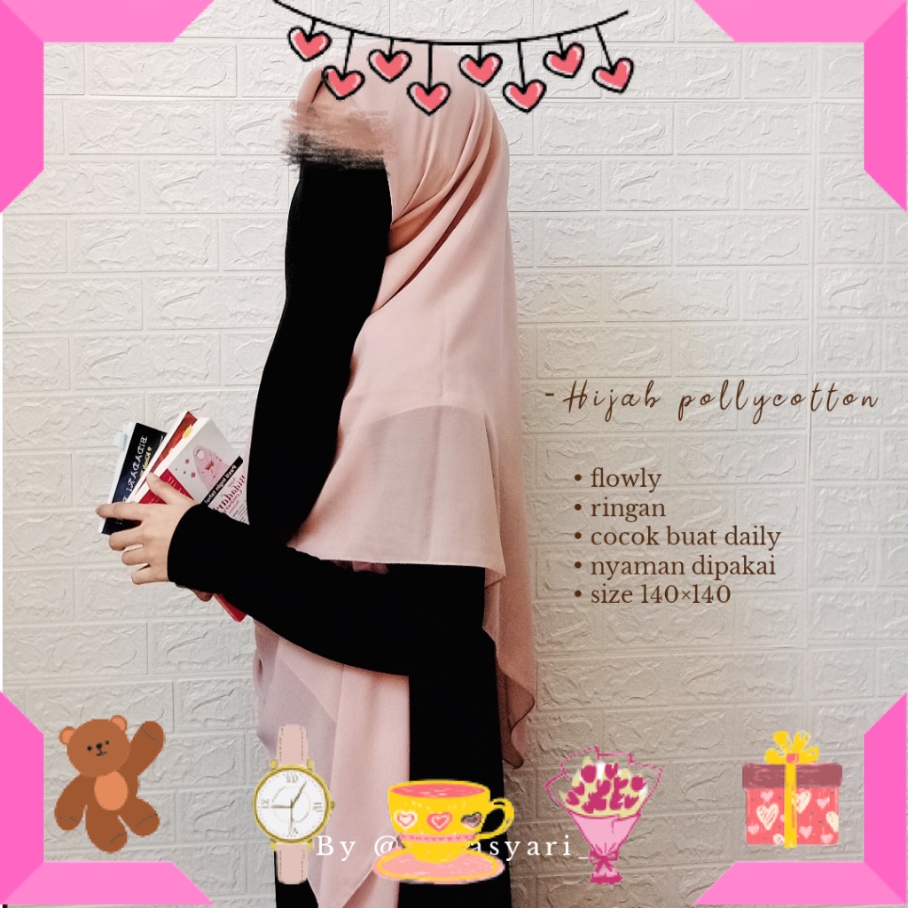 

HAMPERS BAYI ANAK MUDA REMAJA PACAR ISTRI BIKIN ROMANTIS ANNIVERSERY/ Hijab Polycotton/Bella square syari 140×140 by hanasyari_ Bahan lembut (FREE POUCH + GIFT) / ULTAH LAHIRAN WISUDA JADIAN