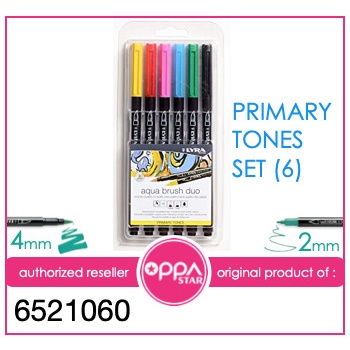 

[DL-0193] Brush Pen Set Lyra Aqua Brush Duo Pen Pastel tones Set 6 - 6521060