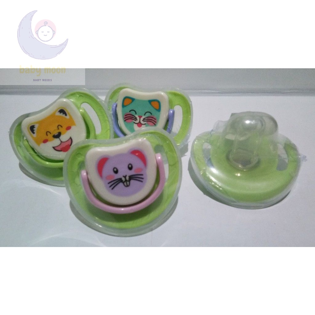 WJ39 Pigeon Silicone Pacifier Step 2  empeng bayi HIJAU Kemasan Lama