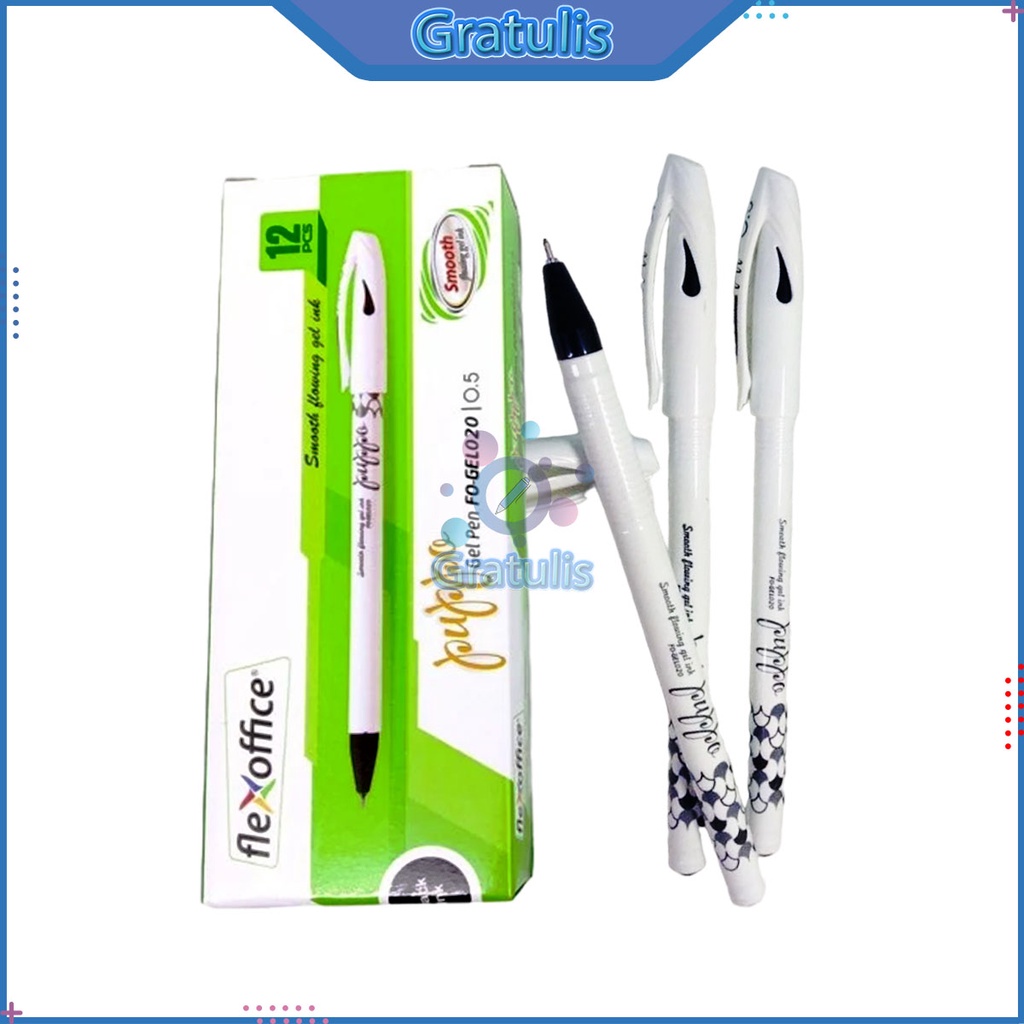 

PULPEN FLEXOFFICE PUPPO FO-GEL020 [1 PACK/12 PCS] / BALLPOINT GEL PENA 1 PAK / PULPEN TINTA HITAM / BOLPEN JEL ALAT TULIS SEKOLAH / BALL PEN 1 PACK / POLPEN PERLENGKAPAN SEKOLAH ANAK / PULPEN GEL KARAKTER LUCU
