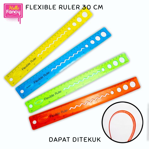 

Penggaris Fleksibel Lentur 30 cm / Flexible Ruler / Penggaris Inul