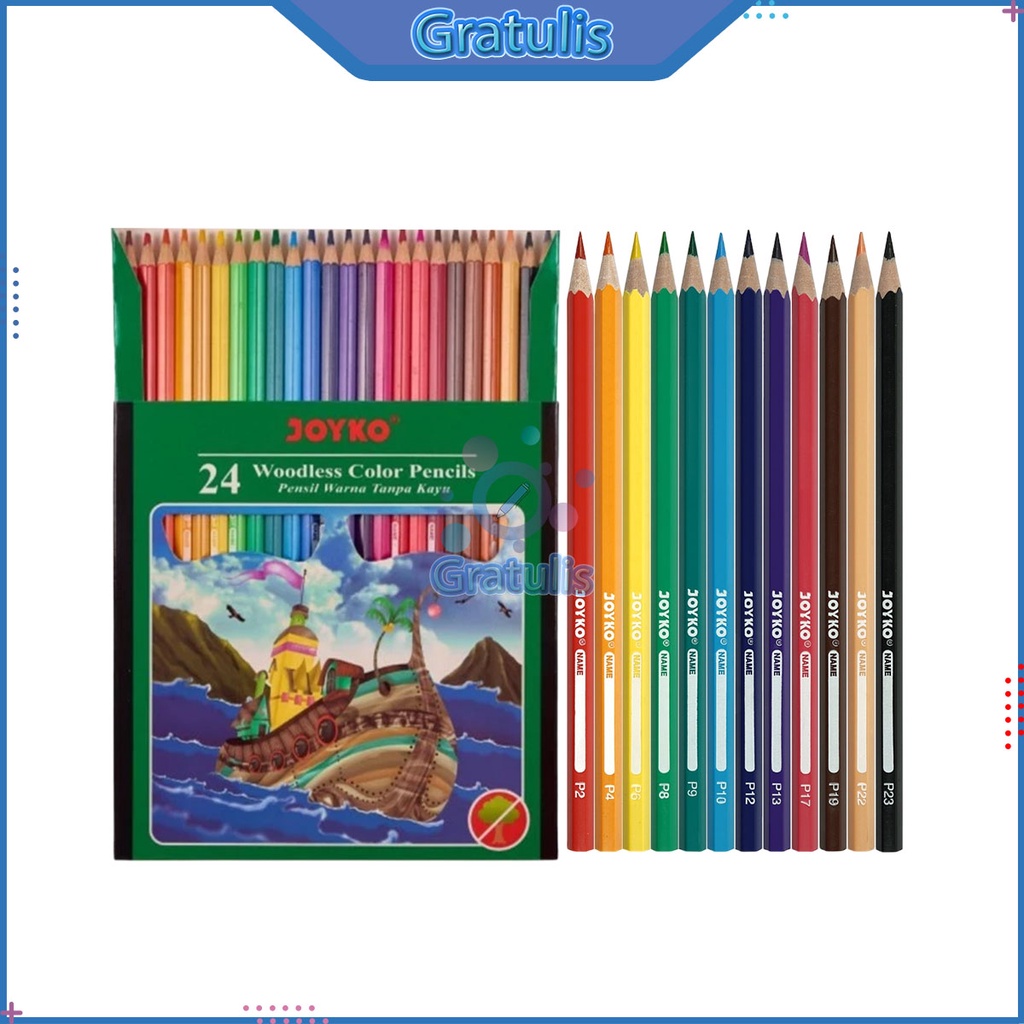 

PENSIL WARNA JOYKO [CP-104/24 WARNA] / ALAT TULIS GAMBAR PENCIL COLOUR / PERLENGKAPAN MEWARNAI ANAK
