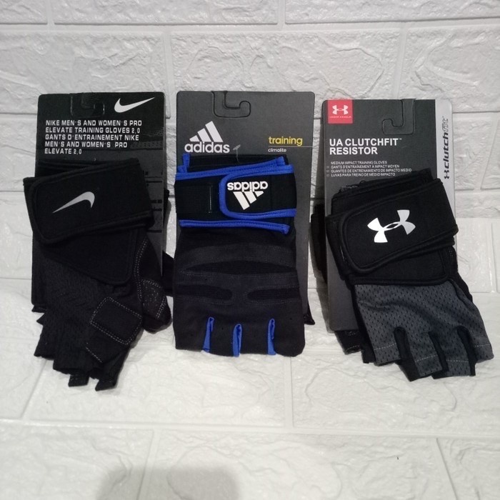 [Best Seller] sarung tangan gym fitness under armour - M