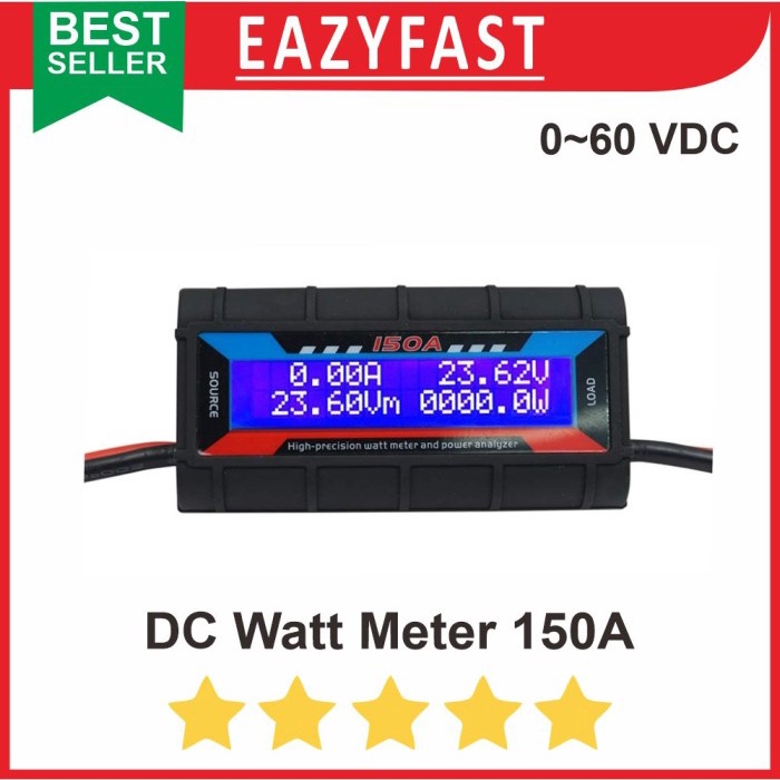 Volt Ampere Watt Meter 60V DC 150A 150 A Digital Power Tester Analyzer