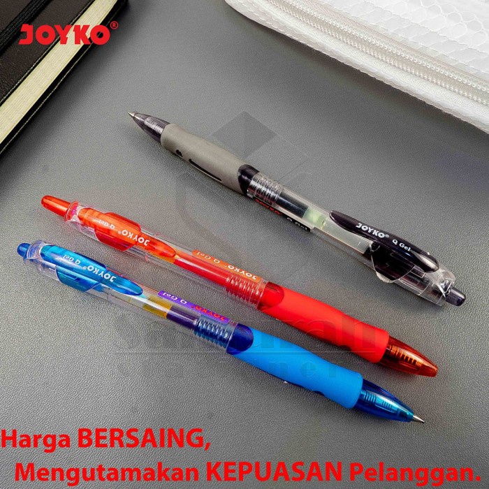 

Gel Pen Joyko Q Gel GP 265 / GelPen QGel GP-265 0.5 mm Pulpen JK Cetek - Hitam