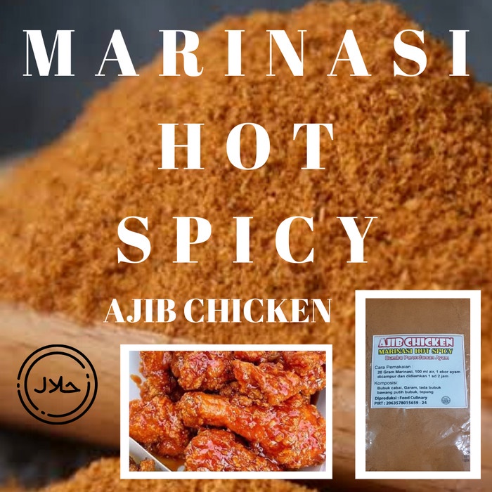 

Promo Best Seller Bumbu Marinasi Perendaman Ayam Fried Chicken - Hot Spicy Marinasi 1Kg