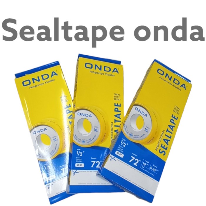 

SEAL TAPE TEFLON P.T.F.E ONDA 1/2 (72 pcs)