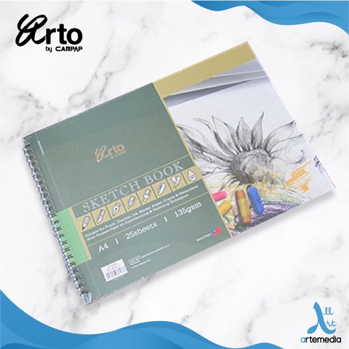 

Arto A4 135gsm Wire-O Sketchbook