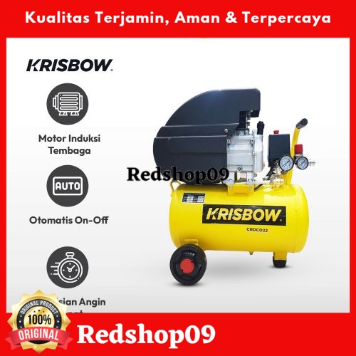 Krisbow Compressor Kompresor Angin 2Hp 24L 8Bar 1Ph Crdc022/Kompresor Angin