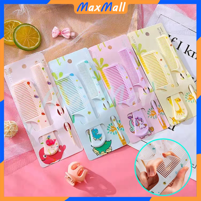 SISIR RAMBUT ANAK SET 2PCS  SISIR ANAK KARAKTER SISIR FANCY MOTIF SISIR RAMBUT SET SISIR RAMBUT RENG