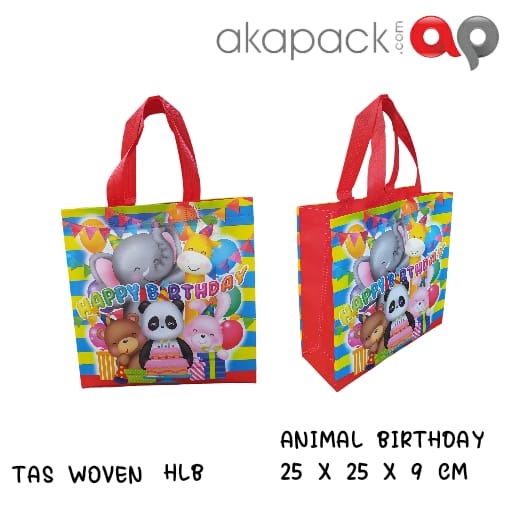 

(12pcs) Tas Woven HSH / Tas Ulang Tahun / 25x25x9 / Goodie Bag