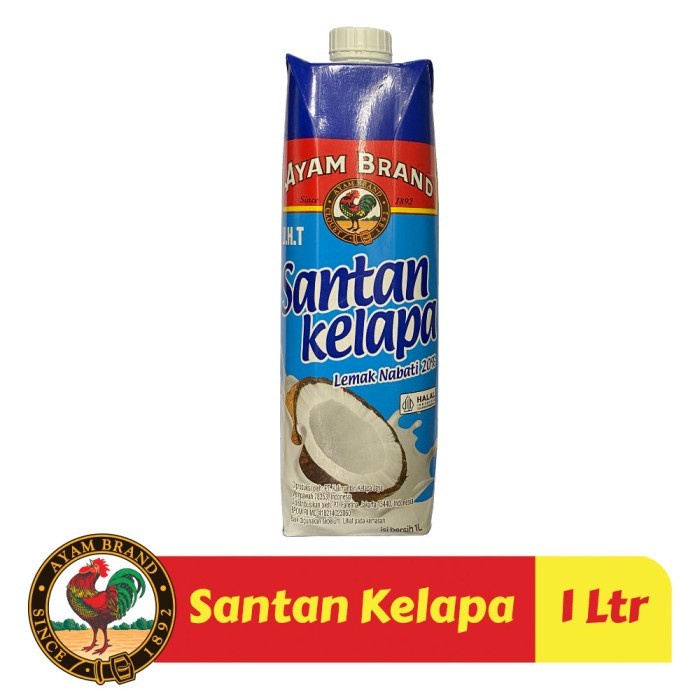 

Paket Santan Kelapa Kemasan Ayam Brand 12 pcs 1000ml