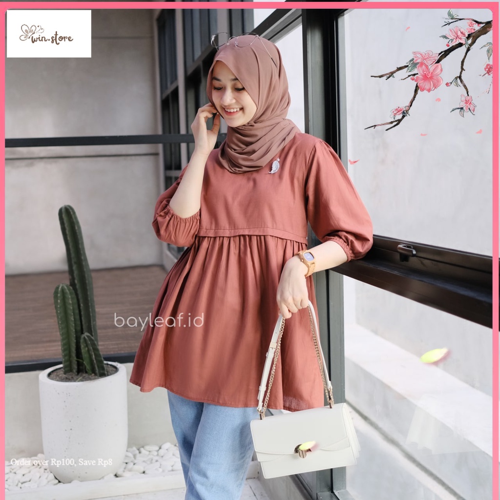 Kemeja Blouse Terbaru / Bayleaf.id Ruby Blouse