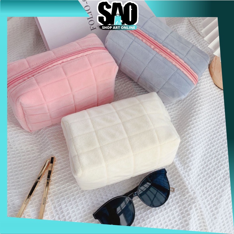 

SAO - T5958 Tempat Pouch Pillow Korea / Kotak Pensil Sleting Velvet Aesthetic Pastel / Kotak Pensil Bulu / Make Up Pouch