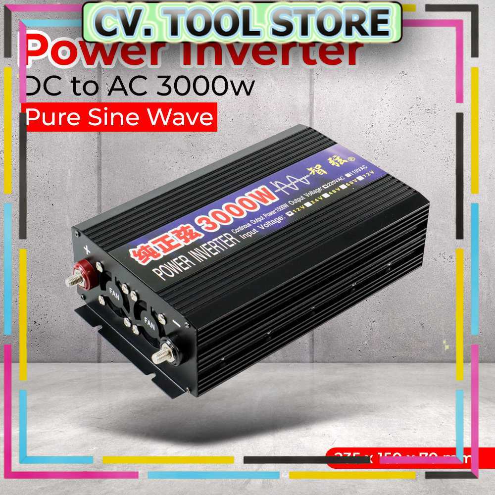 TOOL STORE - SUNYIMA Pure Sine Wave Car Power Inverter DC 12V to AC 3000W - SY3000