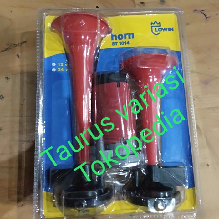 klakson trompet terompet 2 corong telolet 12 volt dinamo