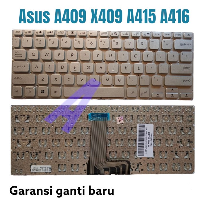 Keyboard Asus Vivobook A416 A416j A416ja A416jao A416m A416ma SILVER