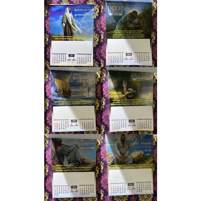 

kalender standard AO 2024 6 lembar uk 38 x 54