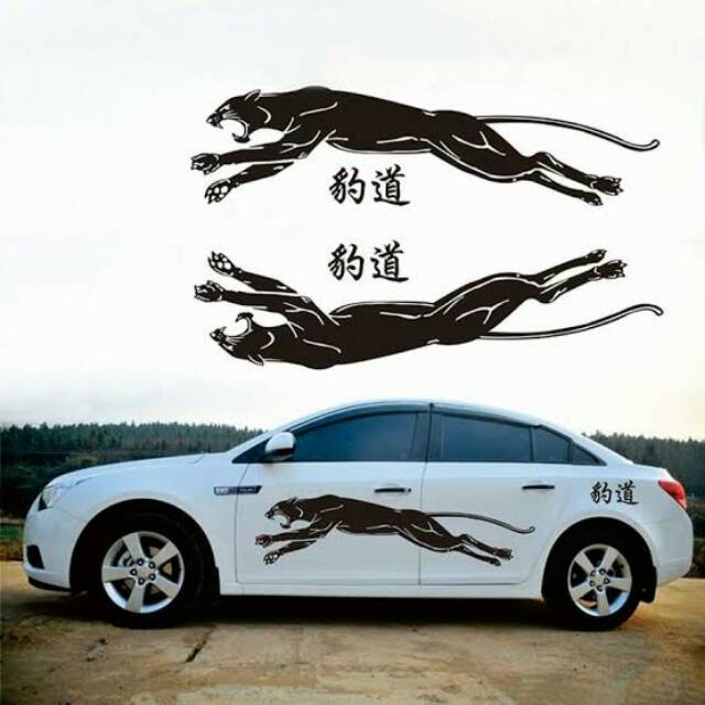 promo STIKER MOBIL MACAN STICKER PANTHER HARIMAU GARANG STICKER RAJA HUTAN SINGA