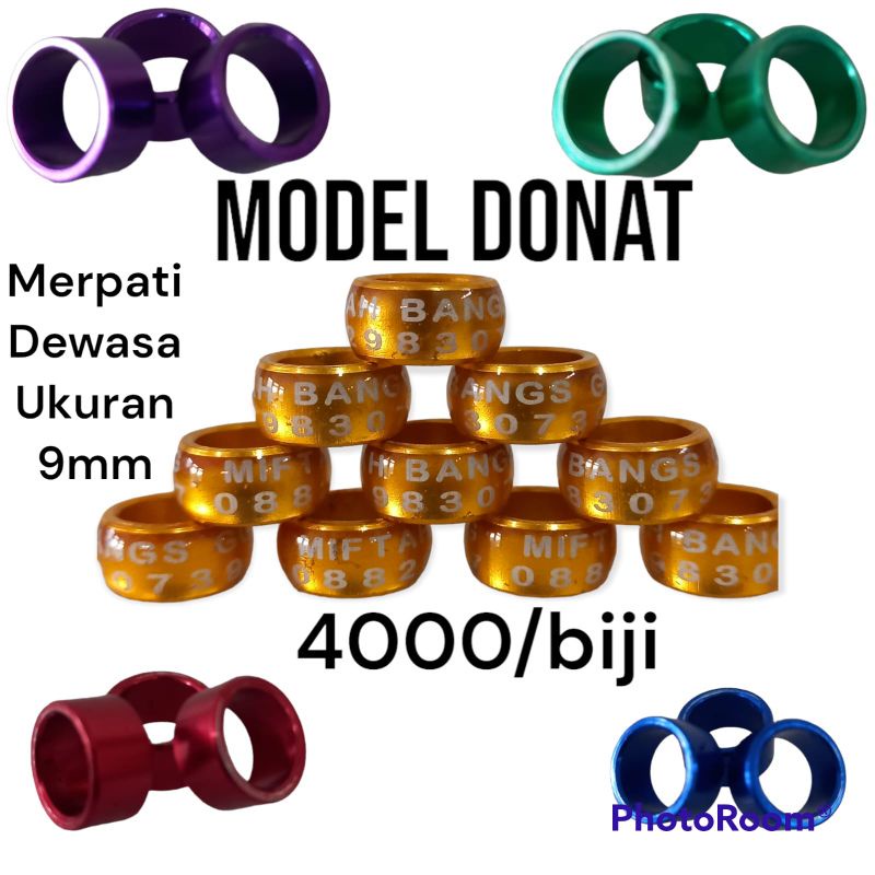 RING MERPATI DEWASA/RING BURUNG UKURAN 9MM/RING MERPATI/RING MERPATI MODEL DONAT
