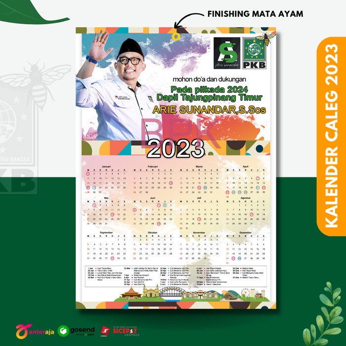 

TERMURAH Kalender 2024 Jepit Kaleng Klip Seng Partai Caleg Custom - 10000