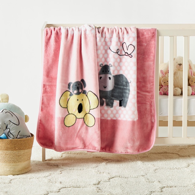 Babyshop Juniors Printed Baby Blanket - 110x140 cms